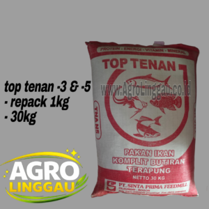 PAKAN IKAN TOP TENAN-3, TOP TENAN-5 1KG & 30KG